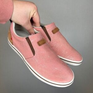 XTRATUF Sharkbyte Womens Pink Metallic Slip On Deck Shoes Sneakers Size 9.5